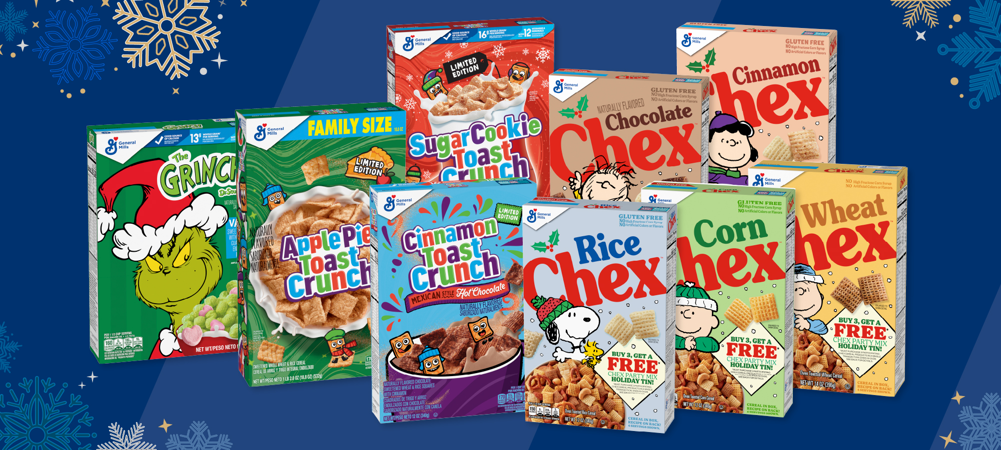 A collection of General Mills products